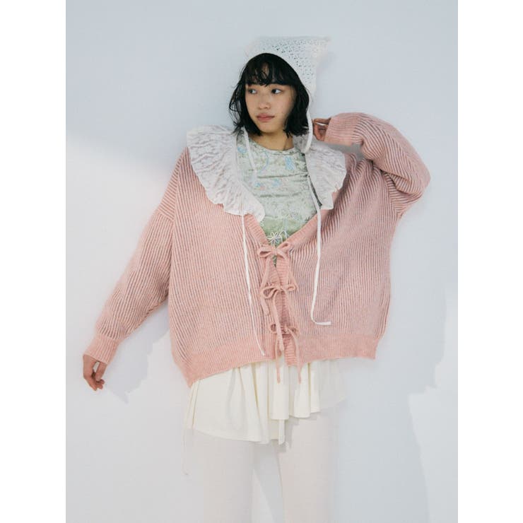 新色追加】レースフリルボレロ[品番：MKSW0052251]｜merry jenny