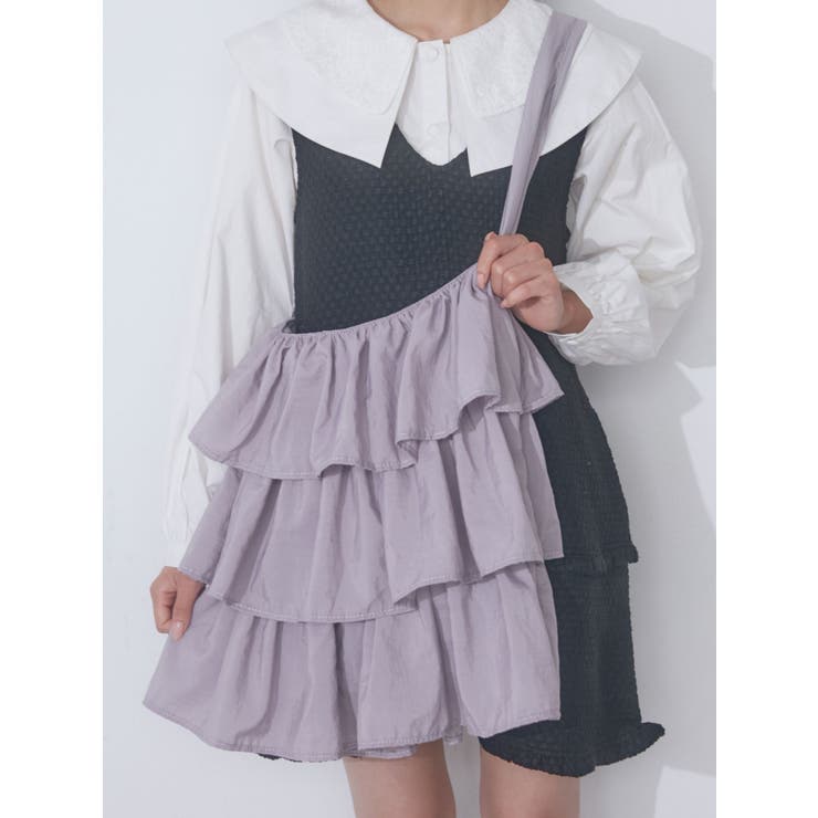merry jenny frilly tote bag（ラベンダー） -靴＆ファッション