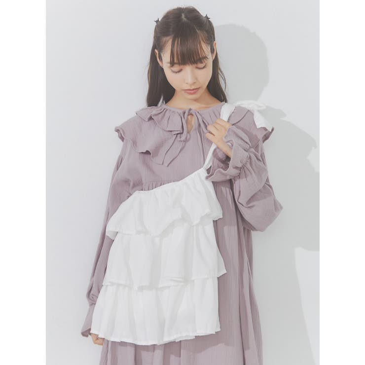 frilly tote bag[品番：MKSW0051726]｜merry jenny（メリージェ