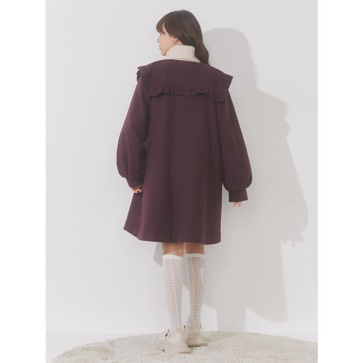 Aラインセーラーコート[品番：MKSW0054074]｜merry jenny