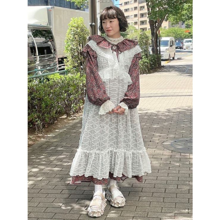 MARY QUANT merryjenny ビッグカラーフラワー ワンピース MARY QUANT