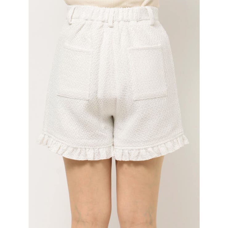 【完売品】シェリエ　sheller フリンジツイードショートパンツ SHORT PANTS – shéller / シェリエ
