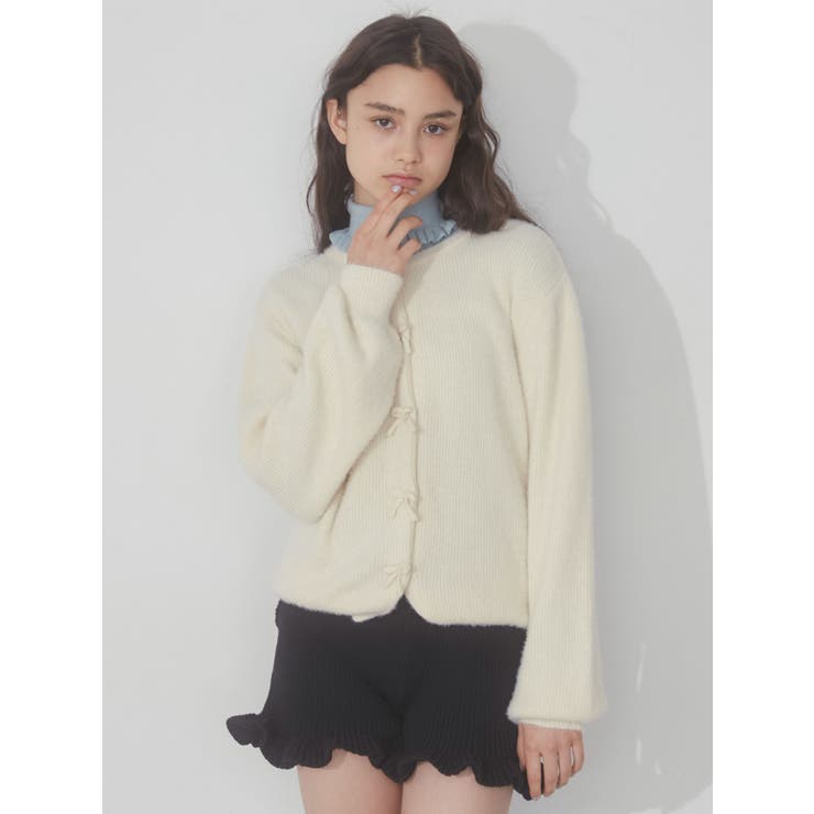 フリルニットショートパンツ【セットアップ着用可能】[品番