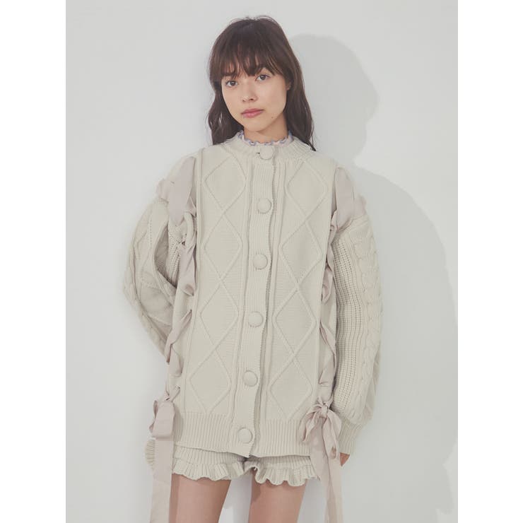 フリルニットショートパンツ【セットアップ着用可能】[品番