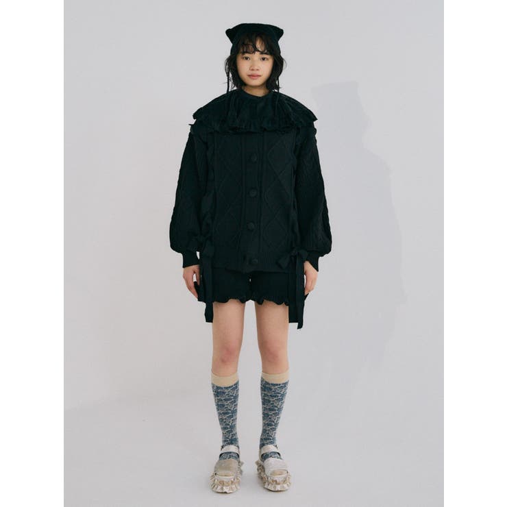 フリルニットショートパンツ【セットアップ着用可能】[品番