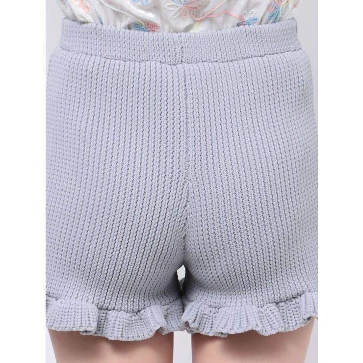 フリルニットショートパンツ【セットアップ着用可能】[品番