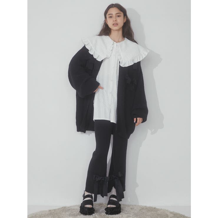 merry パンツ　ニットセット リボンニットパンツ【セットアップ着用可能】[品番：MKSW0052272