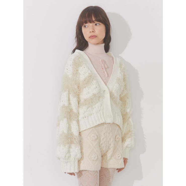 merry jenny flowerニットショートパンツ