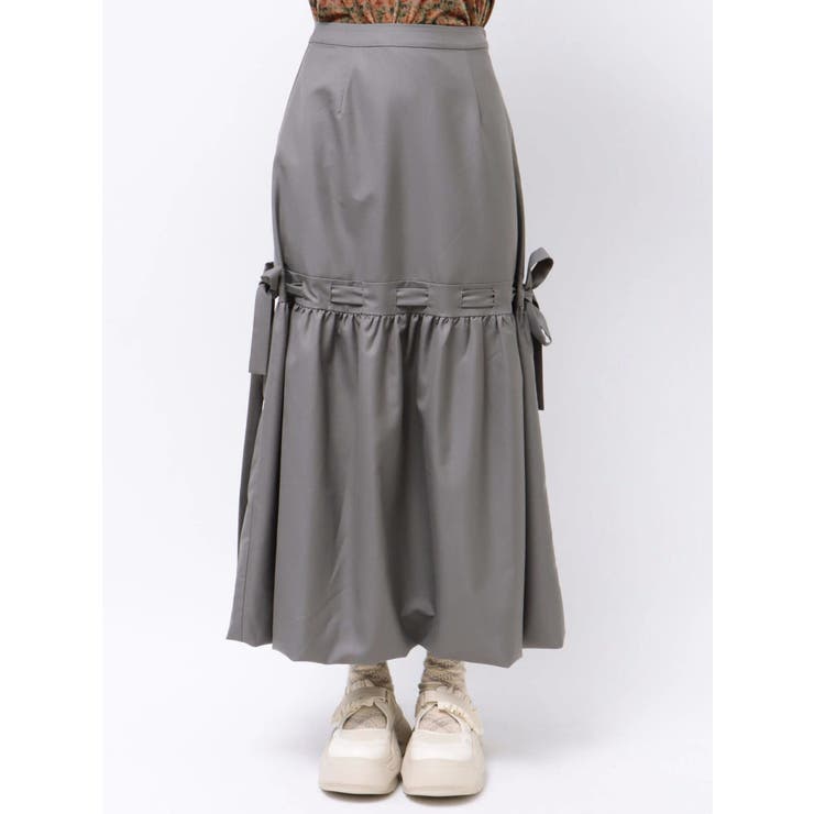 リボンドロストバルーンスカート[品番：MKSW0053802]｜merry jenny  