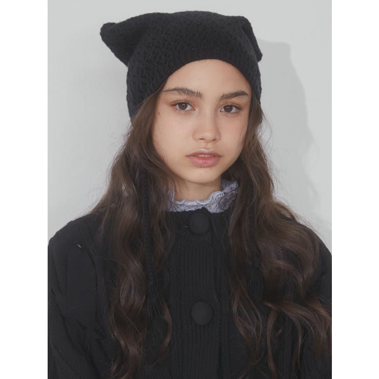 CATイヤーボンネット[品番：MKSW0052274]｜merry jenny（メリージェ二
