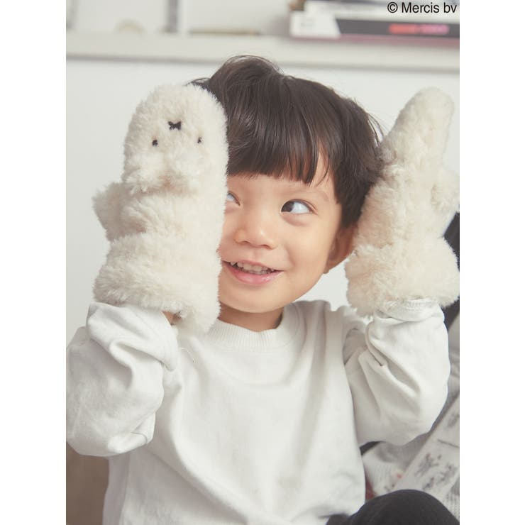kids】mocomoco miffy mitten[品番：MKSW0053227]｜merry jenny