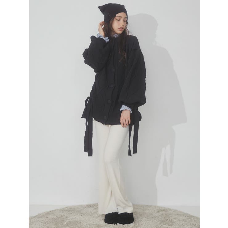 ribbon ribbon knit カーディガン【セットアップ着用可能】[品番