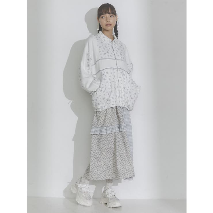 新品 merryjenny メリージェニー floralコンビトラックジャケット