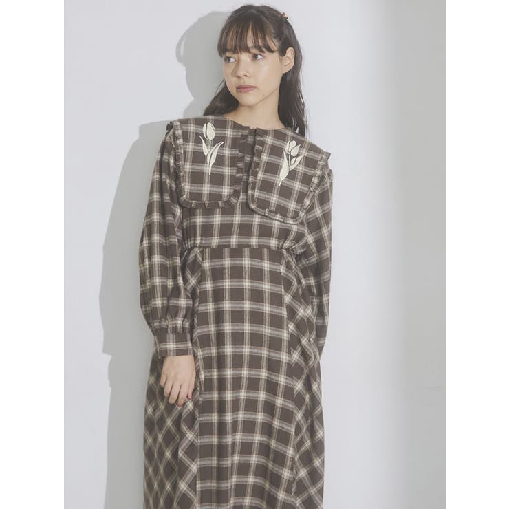【新品タグ付き】merry jenny キルト ジャンスカ ブルー チューリップ merry jenny（メリージェニー）の「チューリップジャンスカ