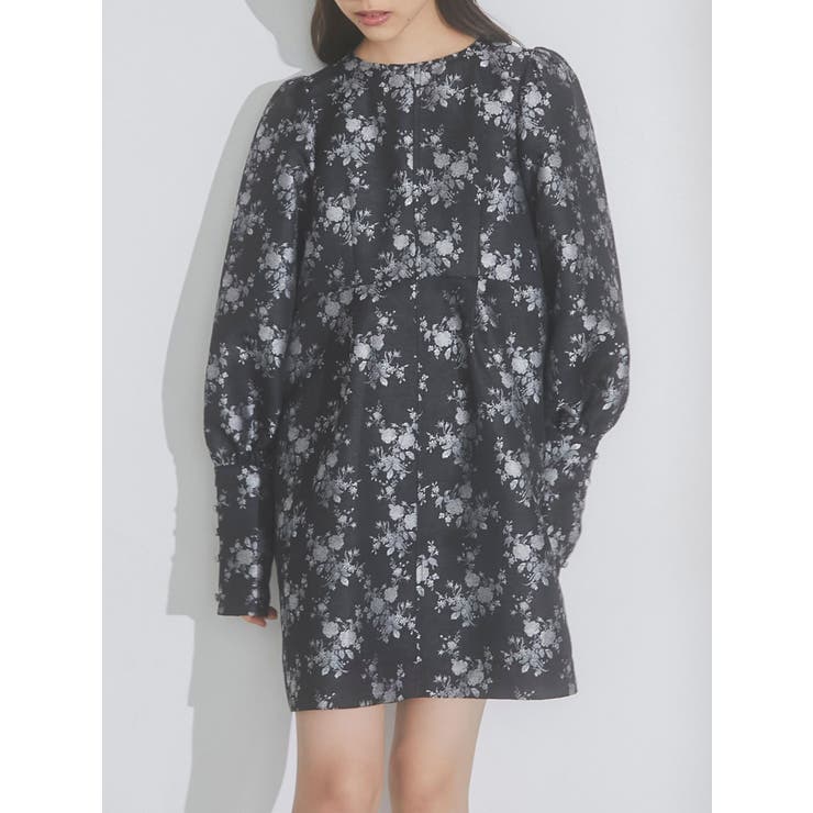 【新品タグ付き】merry jenny flower ジャガードワンピース メリージェニー merry jenny flowerジャガードワンピース （オフ