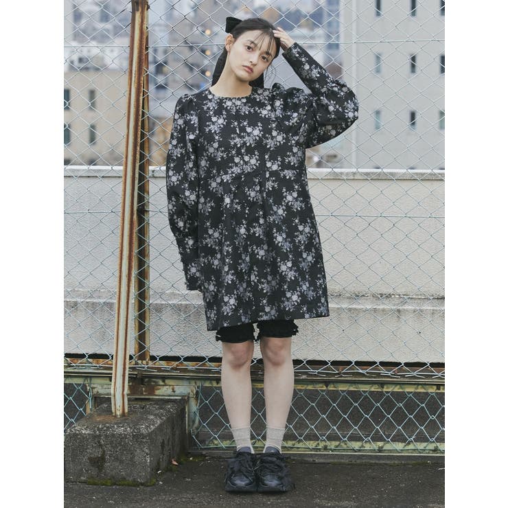 【新品タグ付き】merry jenny flower ジャガードワンピース メリージェニー merry jenny flowerジャガードワンピース （オフ