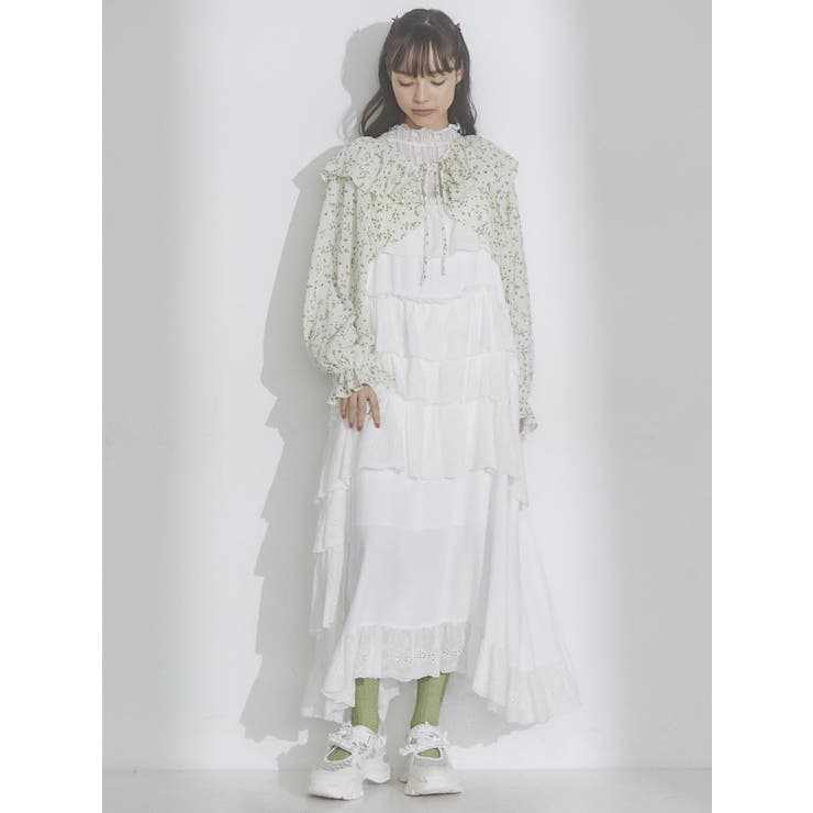 petit flowerフリルボレロ[品番：MKSW0055397]｜merry jenny