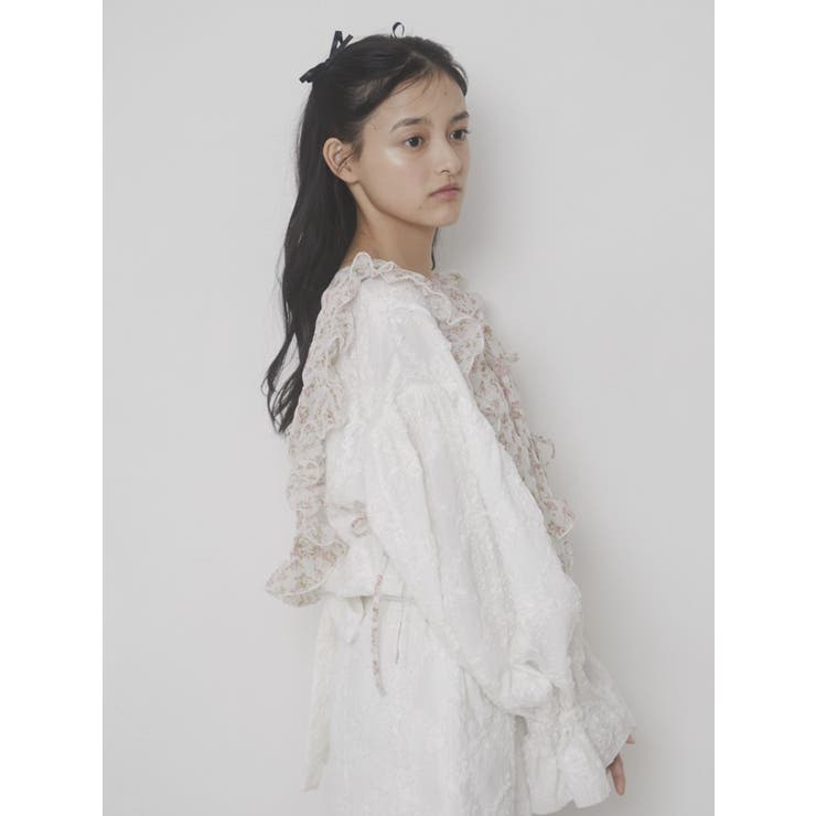 petit flowerスクエアカラー[品番：MKSW0055410]｜merry jenny 