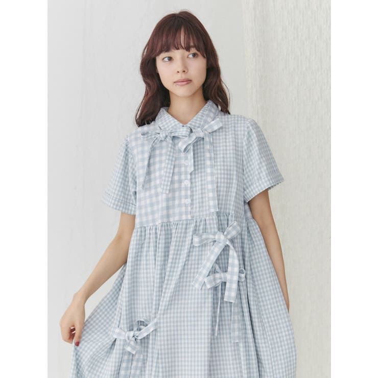 【タグ付き】【最終値下げ】merry jenny リボンたくさんワンピース リボンたくさんワンピース[品番：MKSW0058283]｜merry jenny