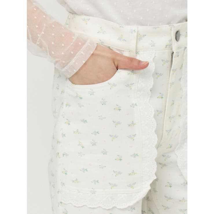 petit flowerカーゴパンツ[品番：MKSW0057324]｜merry jenny