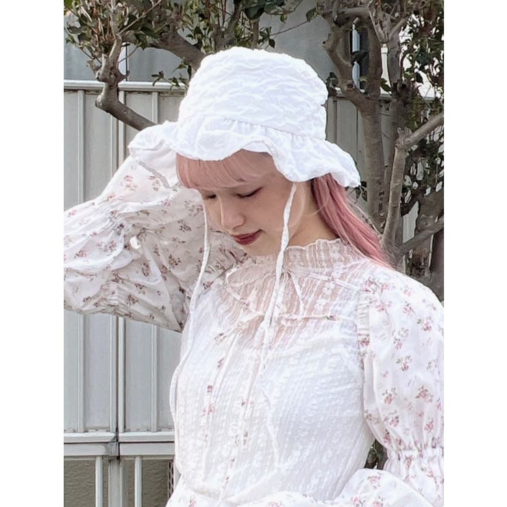 fluffy ribbon hat[品番：MKSW0055447]｜merry jenny（メリージェ二ー