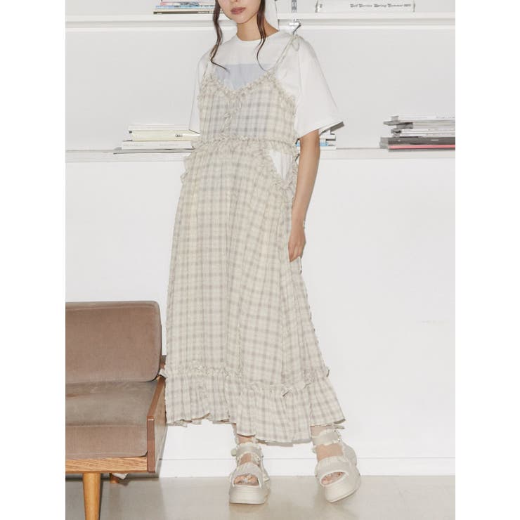 merryjenny フリルバンドスニーカー　クロス　厚底　白 merry jenny（メリージェニー）の「ジャガードフリルバンド