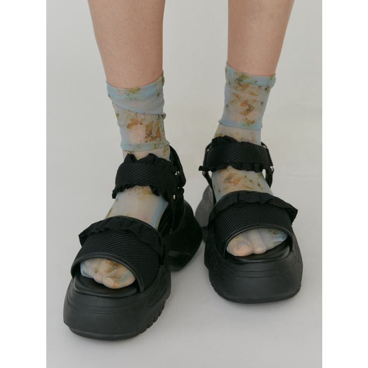 フリルメッシュスニーカーサンダル | merry jenny | 詳細画像27 