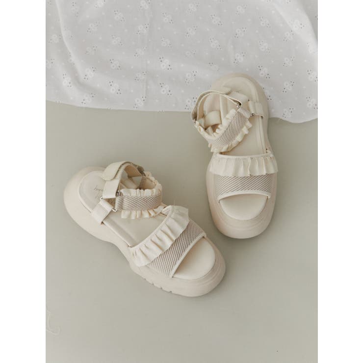 フリルメッシュスニーカーサンダル | merry jenny | 詳細画像44 