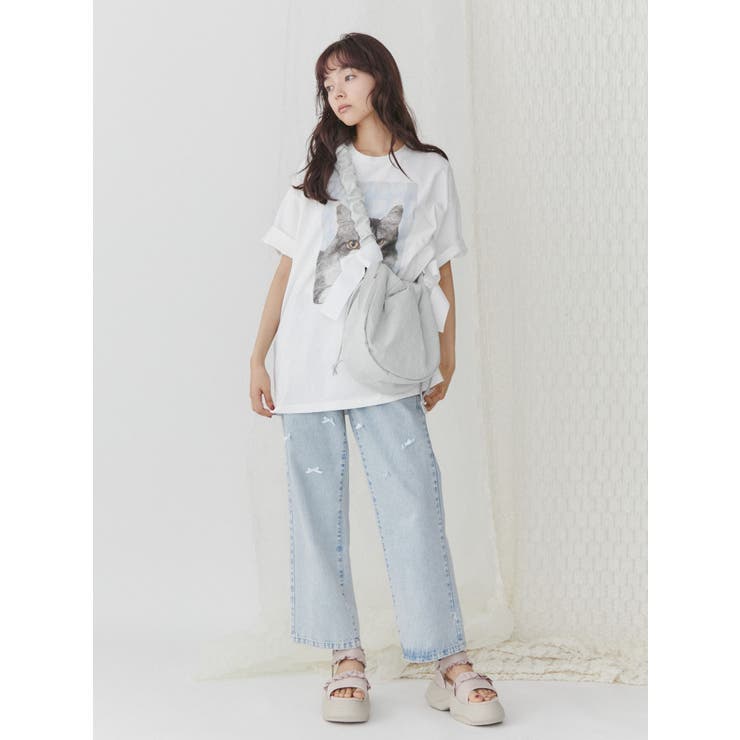 リボンギャザーショルダーbag[品番：MKSW0057491]｜merry jenny