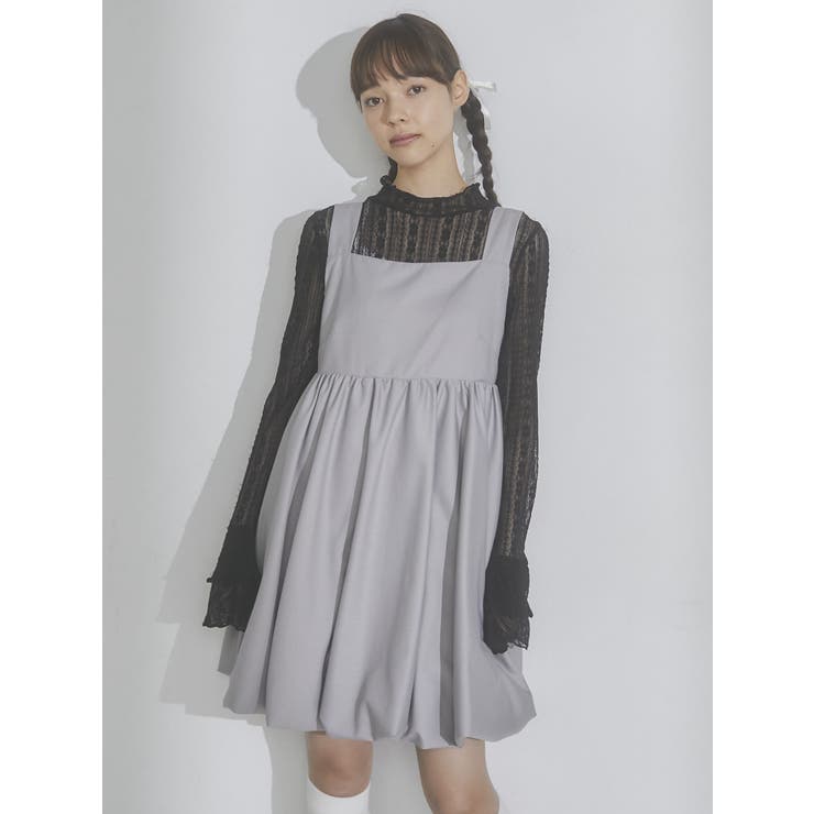 Wフレアスリーブレースtops[品番：MKSW0055455]｜merry jenny