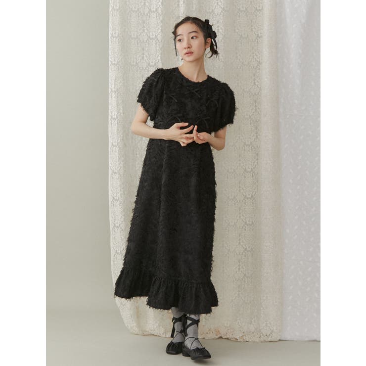 【タグ付き】【最終値下げ】merry jenny リボンたくさんワンピース リボンたくさんワンピース[品番：MKSW0058283]｜merry jenny