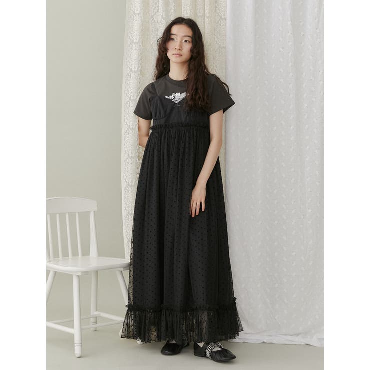 コルセットドッキングキャミワンピース[品番：MKSW0058286]｜merry