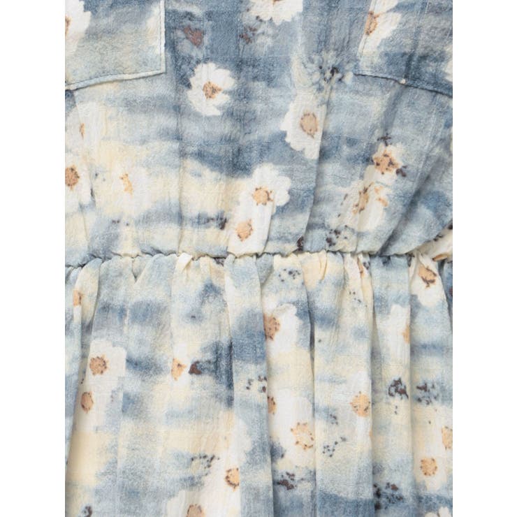 flower paintワンピース[品番：MKSW0058757]｜merry jenny