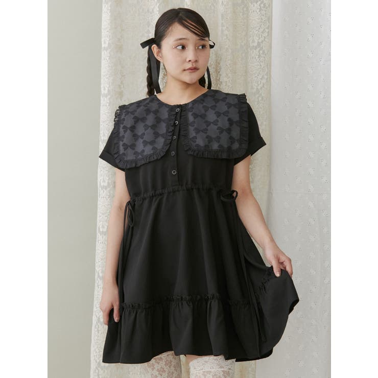 ほぼ未使用✨シーバークロエ ミニワンピース フローラルジャカード M