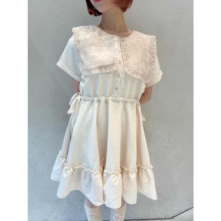 リボンカットアウトワンピース[品番：MKSW0049296]｜merry jenny
