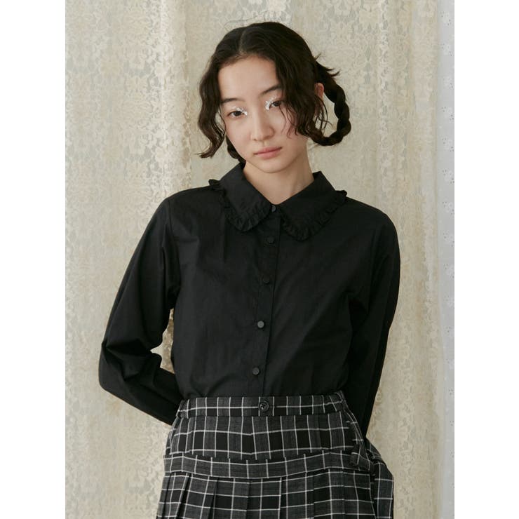 ピンタックハーネスブラウス[品番：MKSW0058763]｜merry jenny