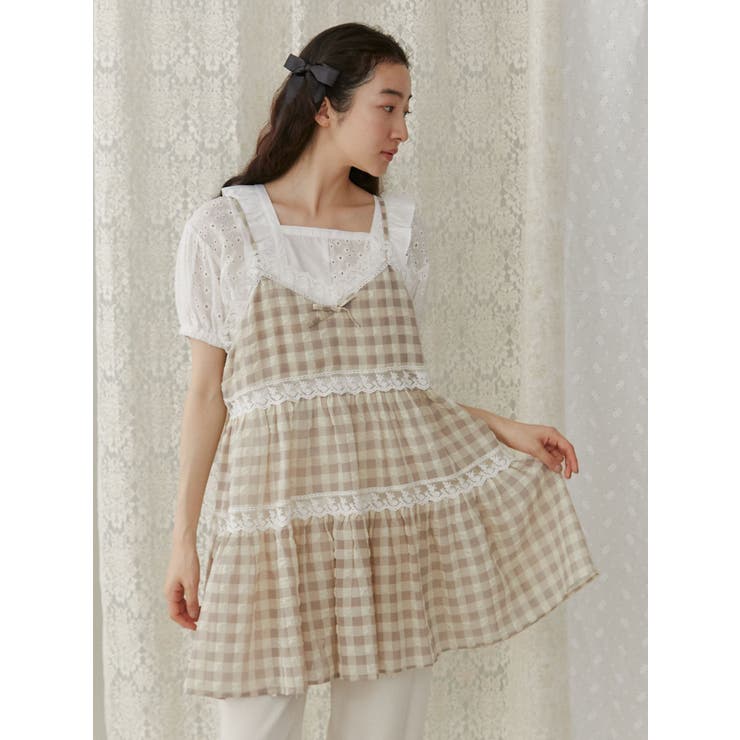 【追加生産分】checkフレアベビードール | merry jenny | 詳細画像2