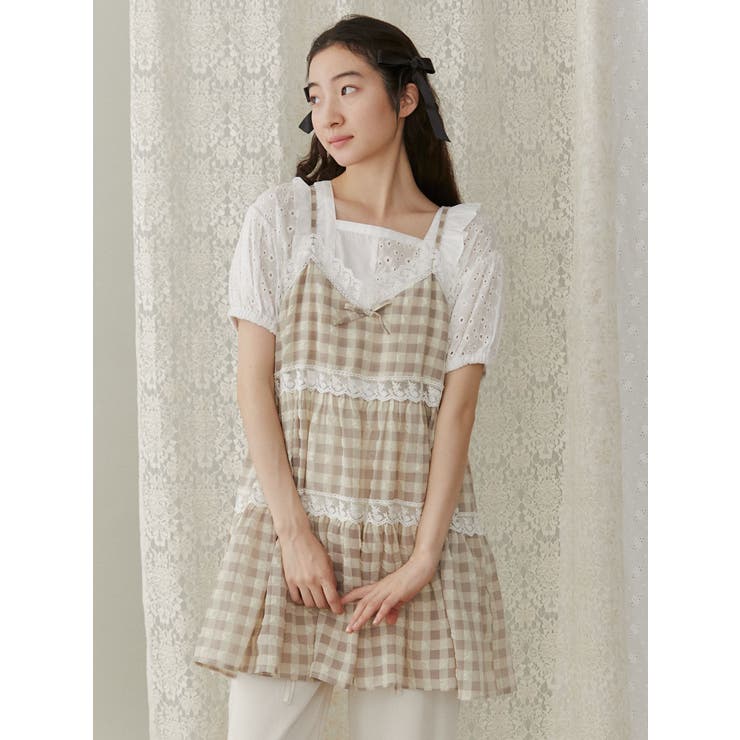 【追加生産分】checkフレアベビードール | merry jenny | 詳細画像4