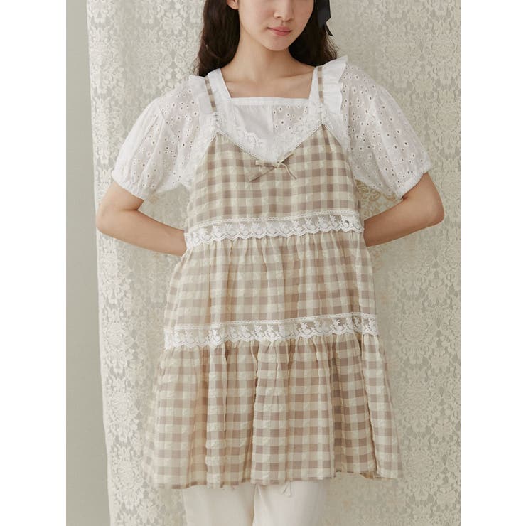 【追加生産分】checkフレアベビードール | merry jenny | 詳細画像5