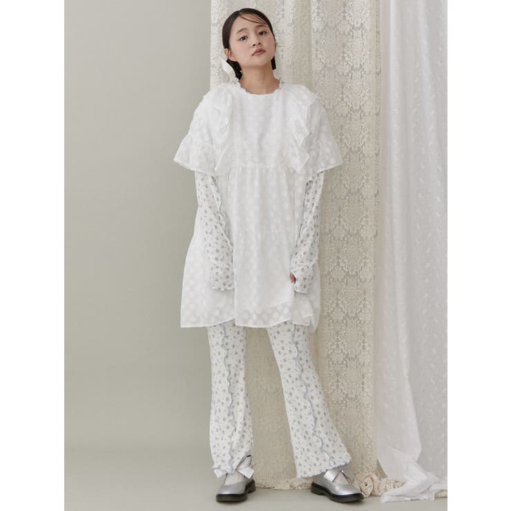 flowerサーマルメローフレアパンツ[品番：MKSW0059576]｜merry
