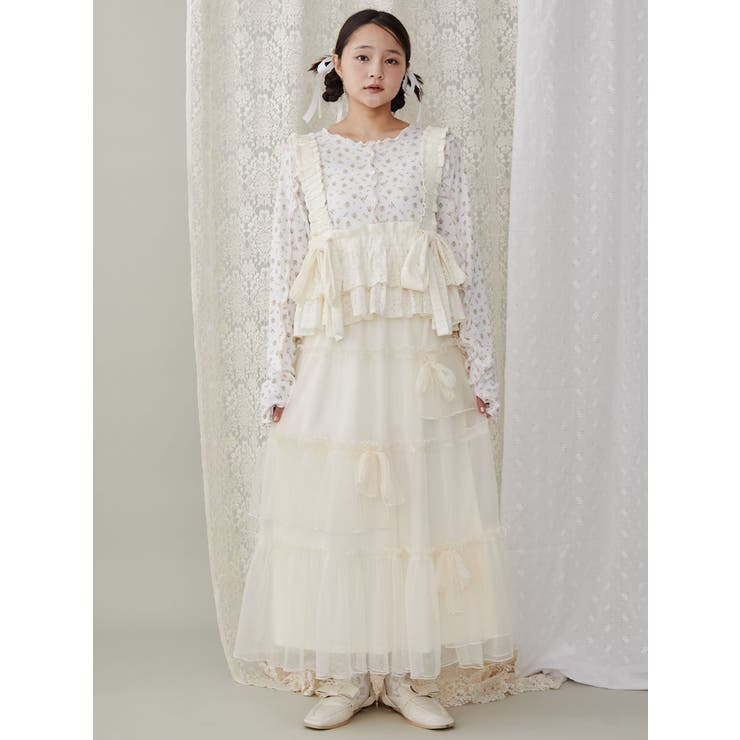 【相場最安値】 merryjenny flowerレースリボンビスチェ flowerレースリボンビスチェ[品番：MKSW0060138]｜merry jenny
