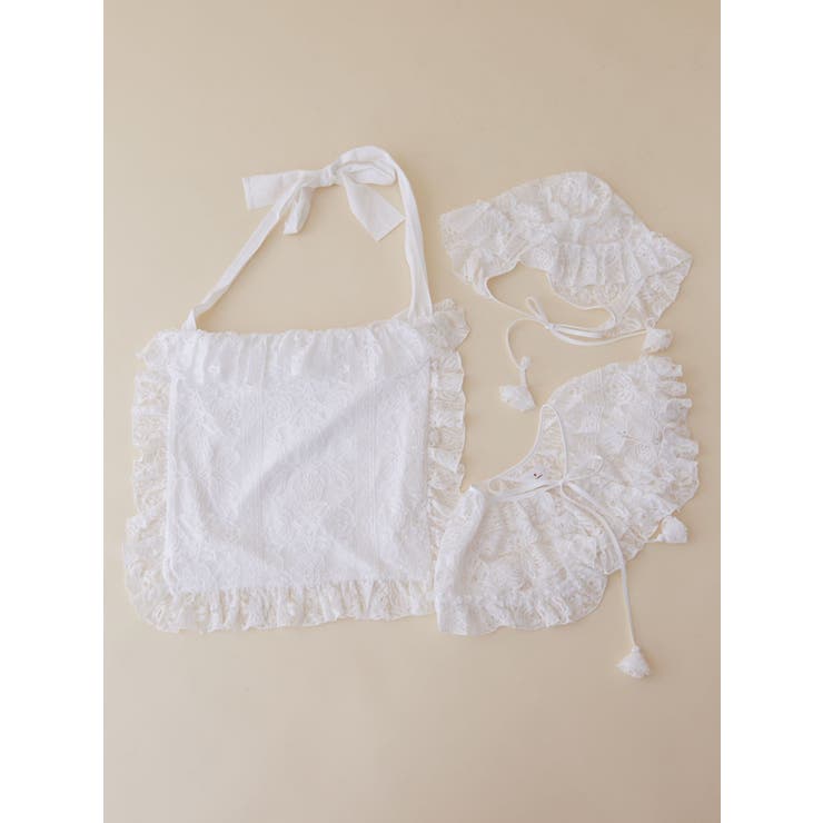 flowerレースボンネット[品番：MKSW0058812]｜merry jenny