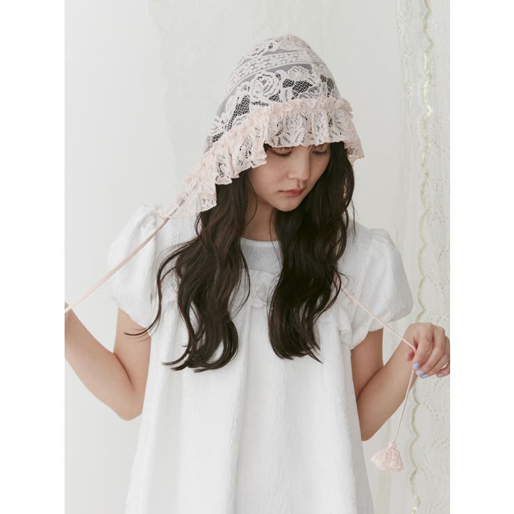 merry jenny flowerレースボンネット バッグセット flowerレースボンネット[品番：MKSW0058812]｜merry jenny