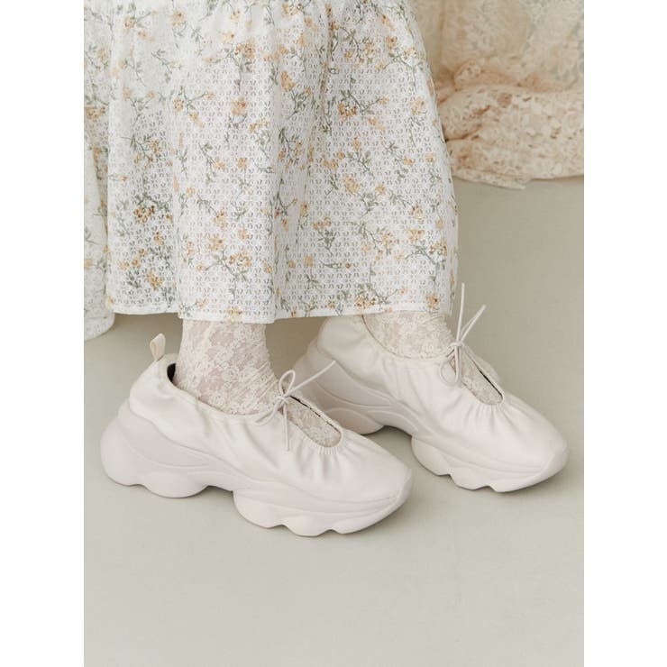 ギャザーフェイクレザースニーカー | merry jenny | 詳細画像13