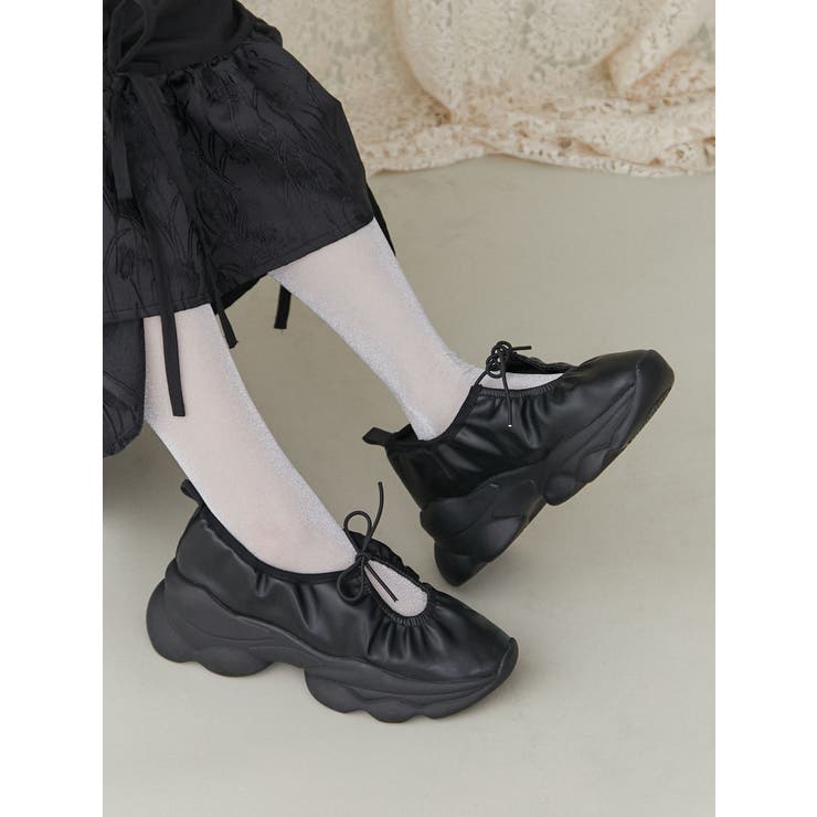 ギャザーフェイクレザースニーカー | merry jenny | 詳細画像17