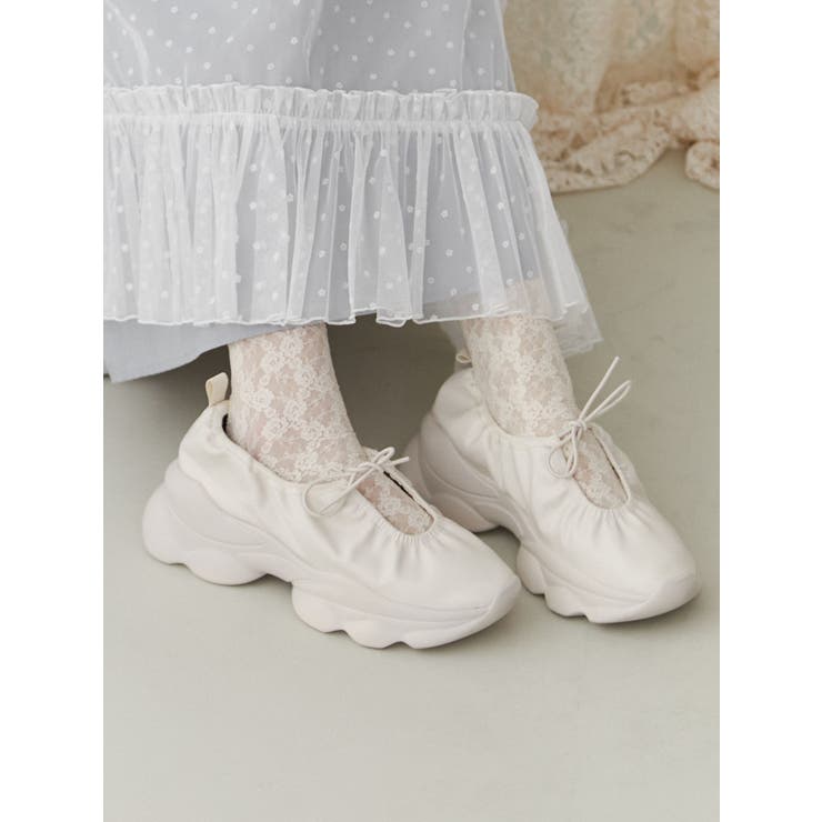 ギャザーフェイクレザースニーカー | merry jenny | 詳細画像22