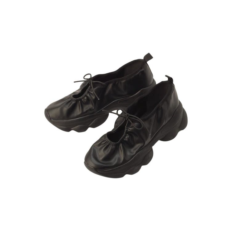 ギャザーフェイクレザースニーカー | merry jenny | 詳細画像36