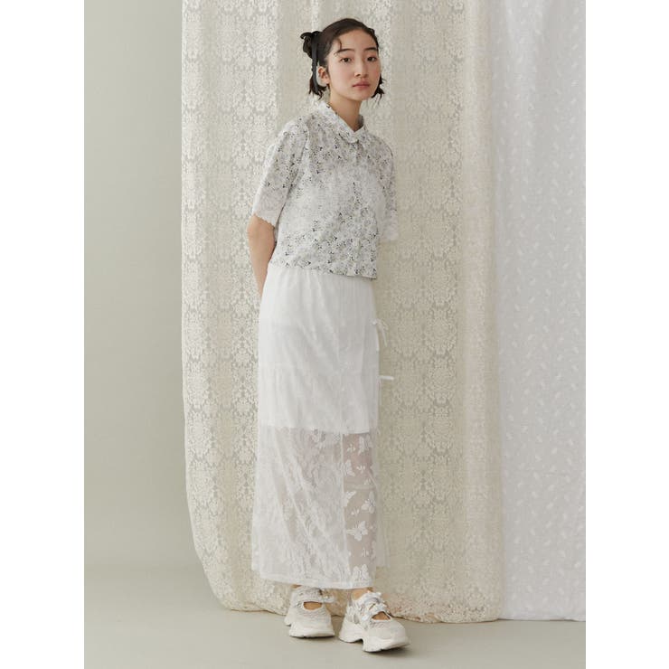 ribbonシアーベルクロスニーカー | merry jenny | 詳細画像19 