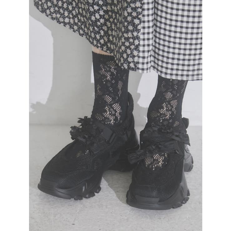 ribbonシアーベルクロスニーカー | merry jenny | 詳細画像23 