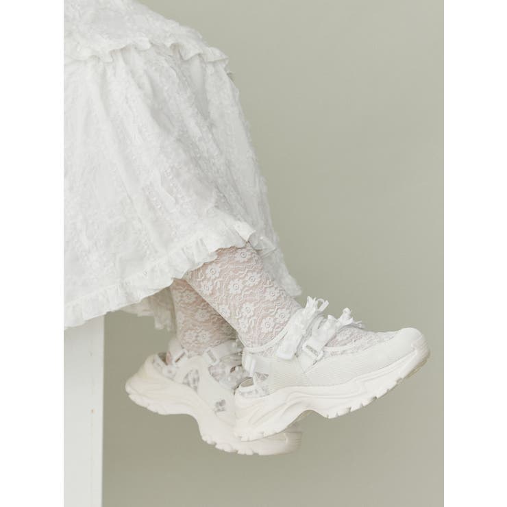 ribbonシアーベルクロスニーカー | merry jenny | 詳細画像28 